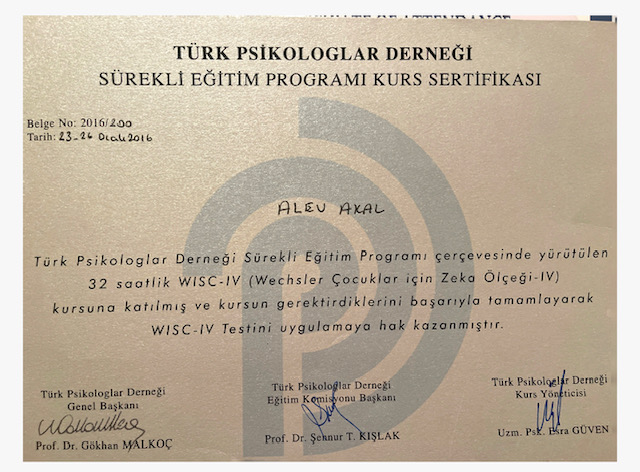 Sertifika 11